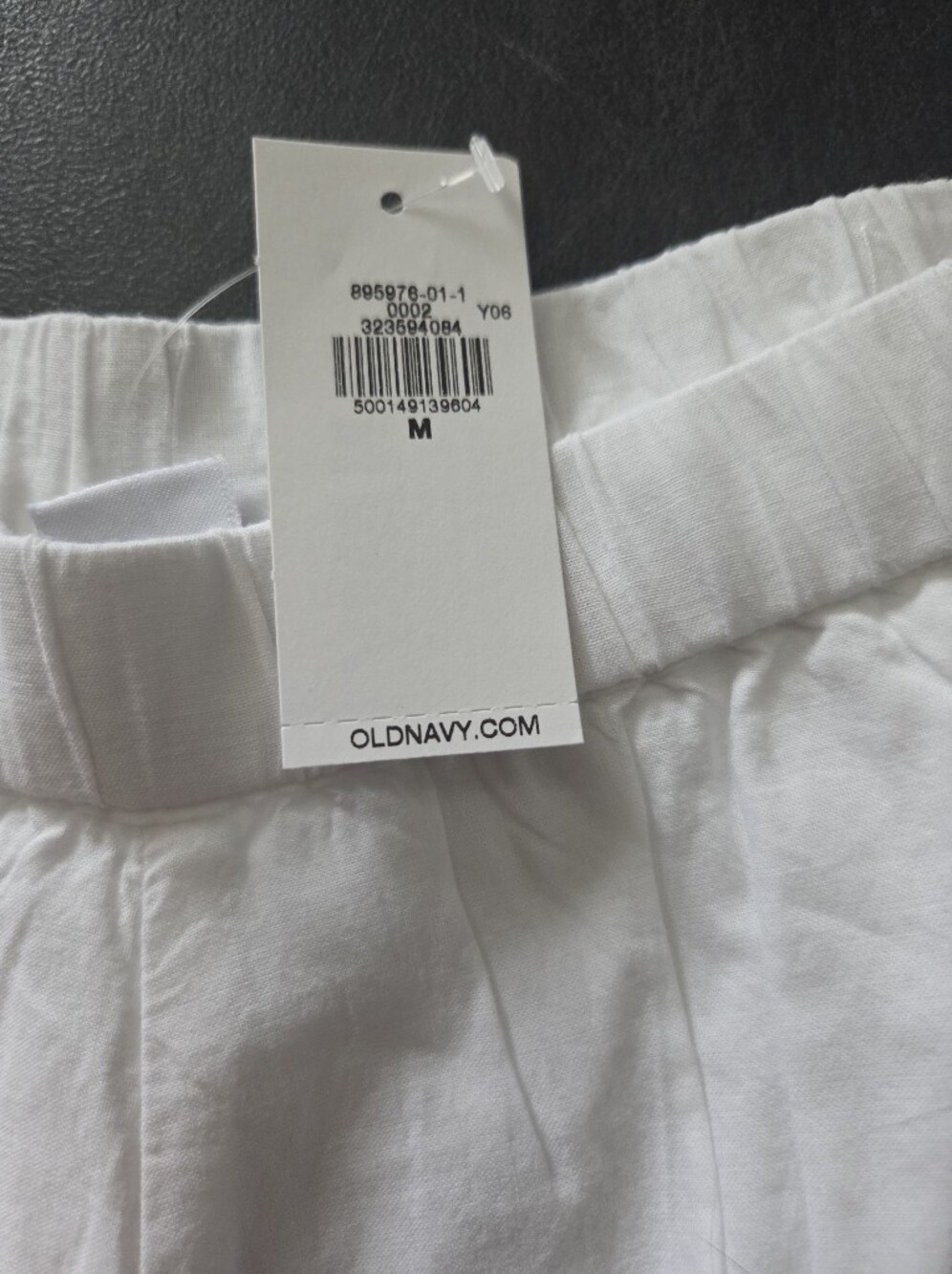 NWT - Old Navy Cotton High-Waisted Lace Trim "White Lillies" Shorts - Size M - Picture 6 of 10